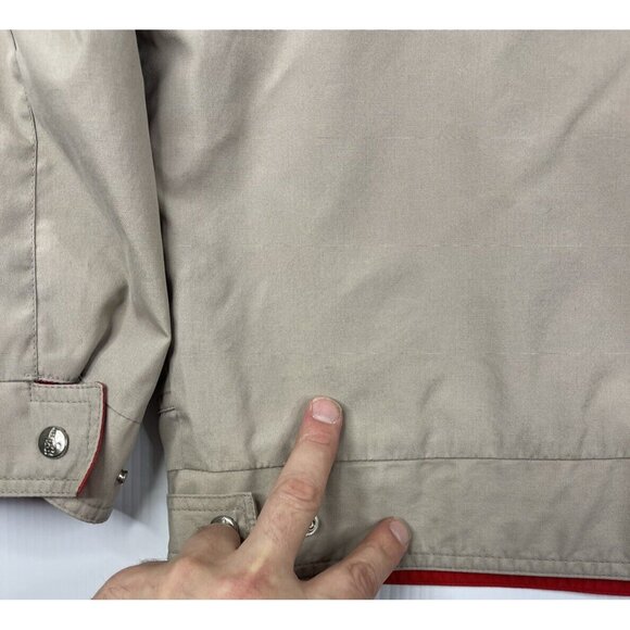 Vintage London Fog Jacket Mens 42 Beige Lightweight Windbreaker Classic - Picture 8 of 11